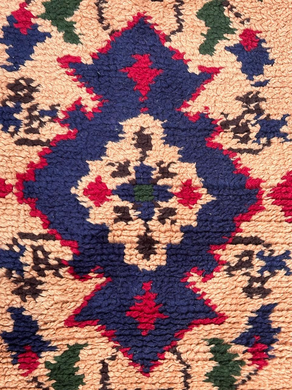 Schöner französischer Cogolin-Teppich im Oushak-Design im Vintage-Stil im Angebot 2