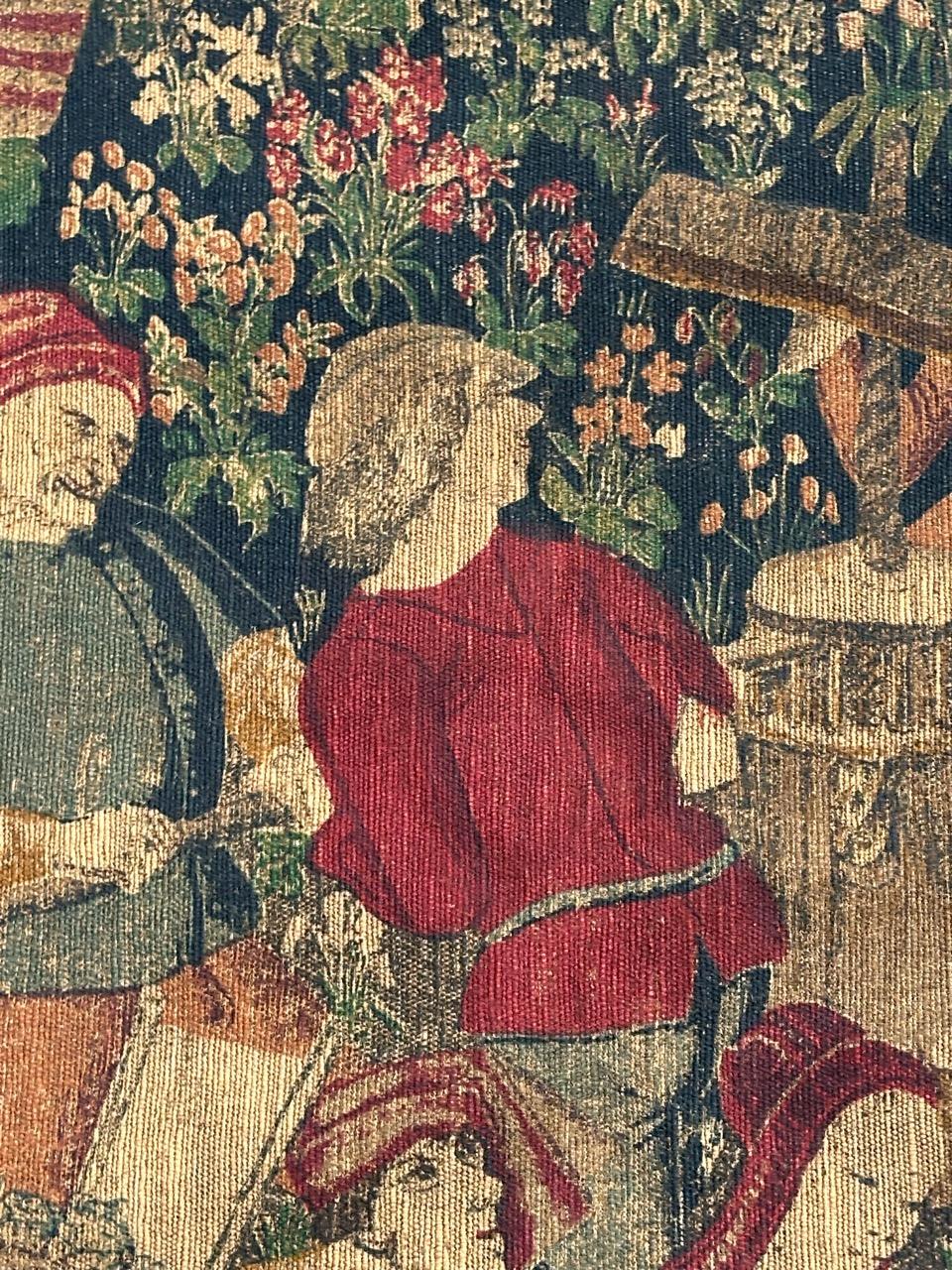 Jolie tapisserie française imprimée à la main, design de musée des Vendanges en vente 8