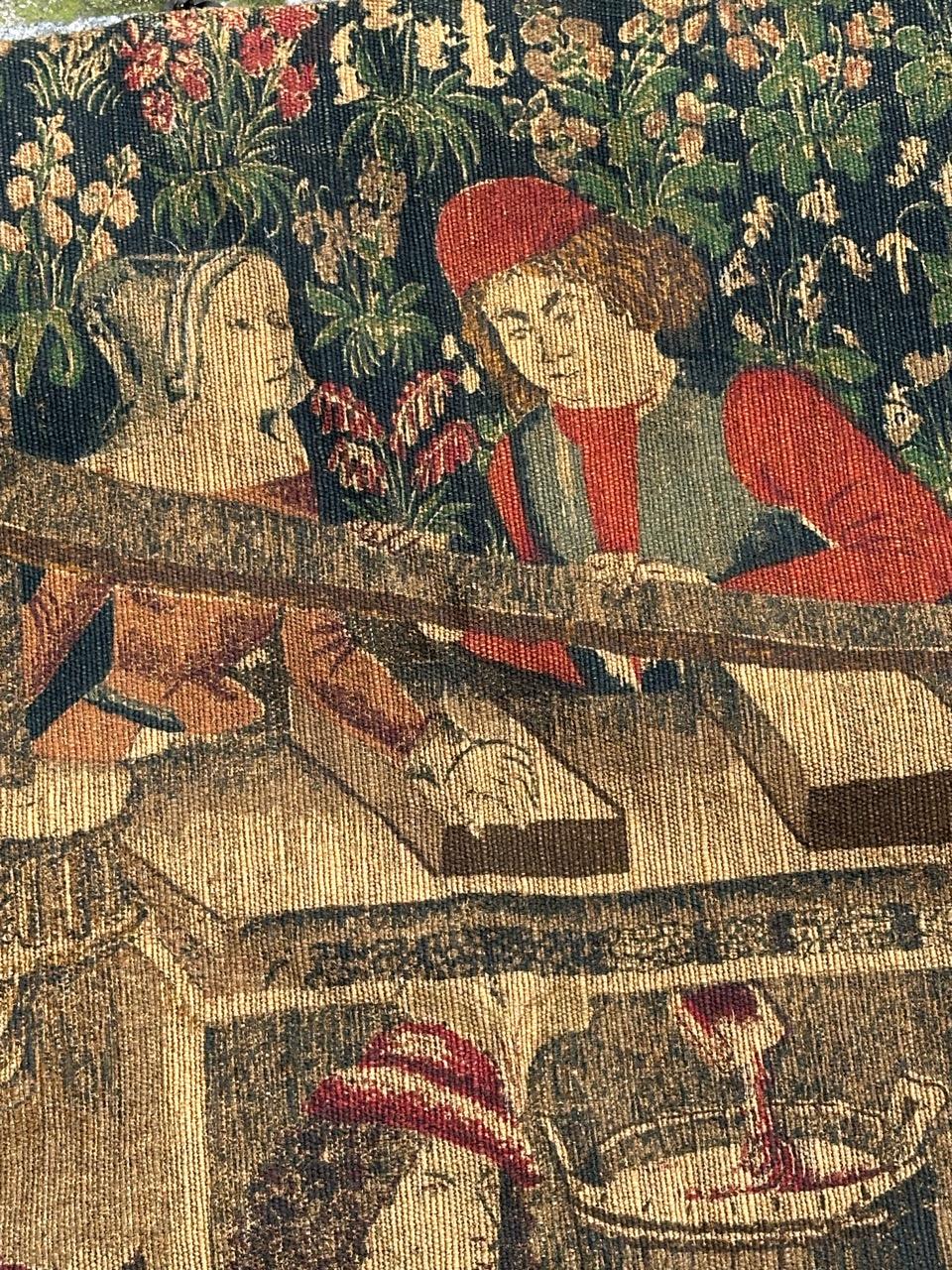 Jolie tapisserie française imprimée à la main, design de musée des Vendanges en vente 9