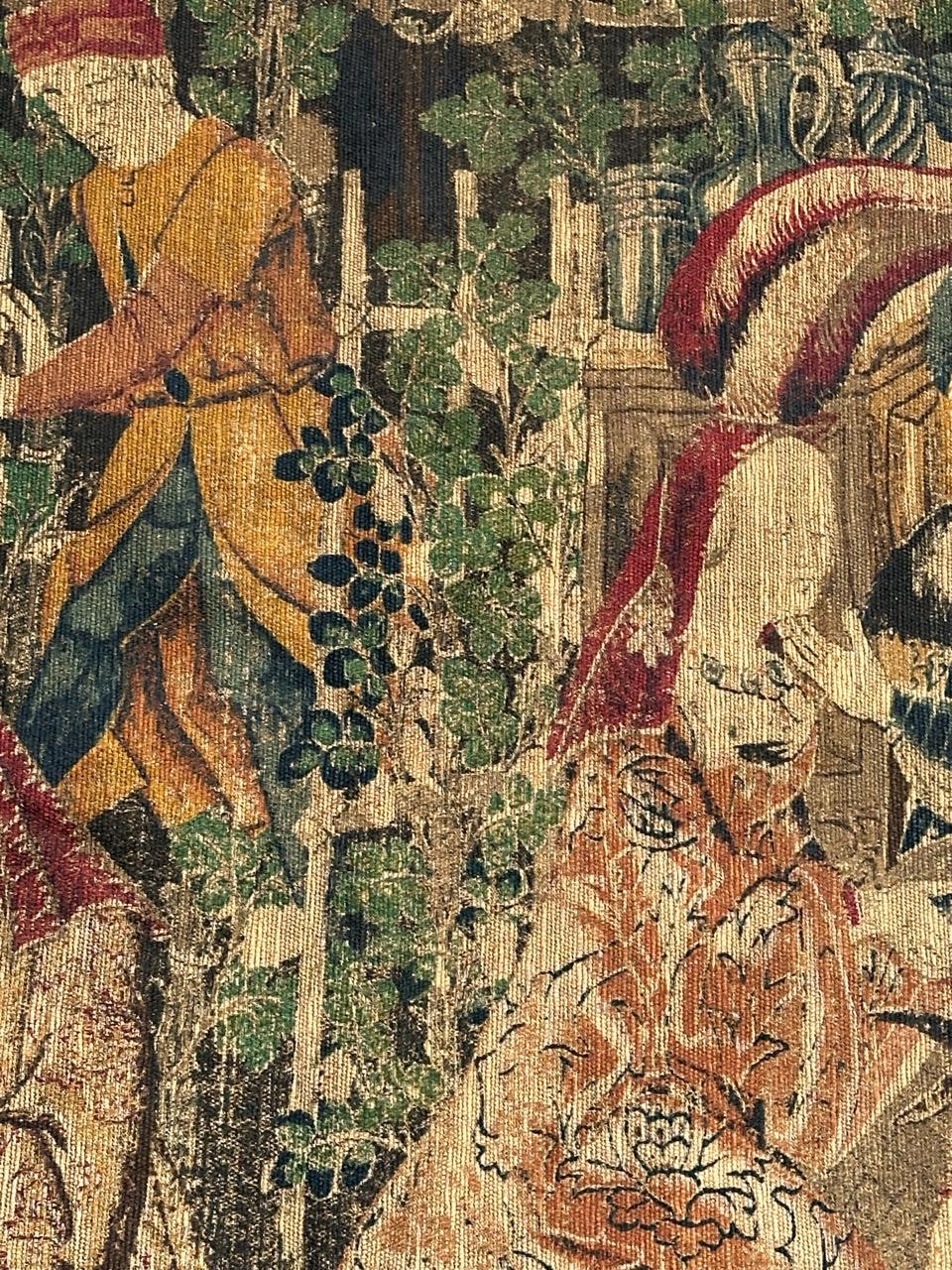 Coton Jolie tapisserie française imprimée à la main, design de musée des Vendanges en vente