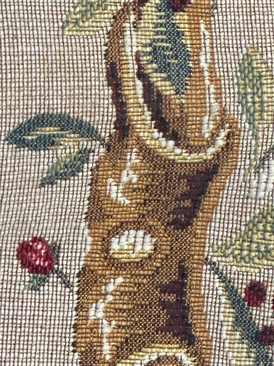 Schöner französischer Jacquard-Wandteppich im Aubusson-Stil im Vintage-Stil im Angebot 4