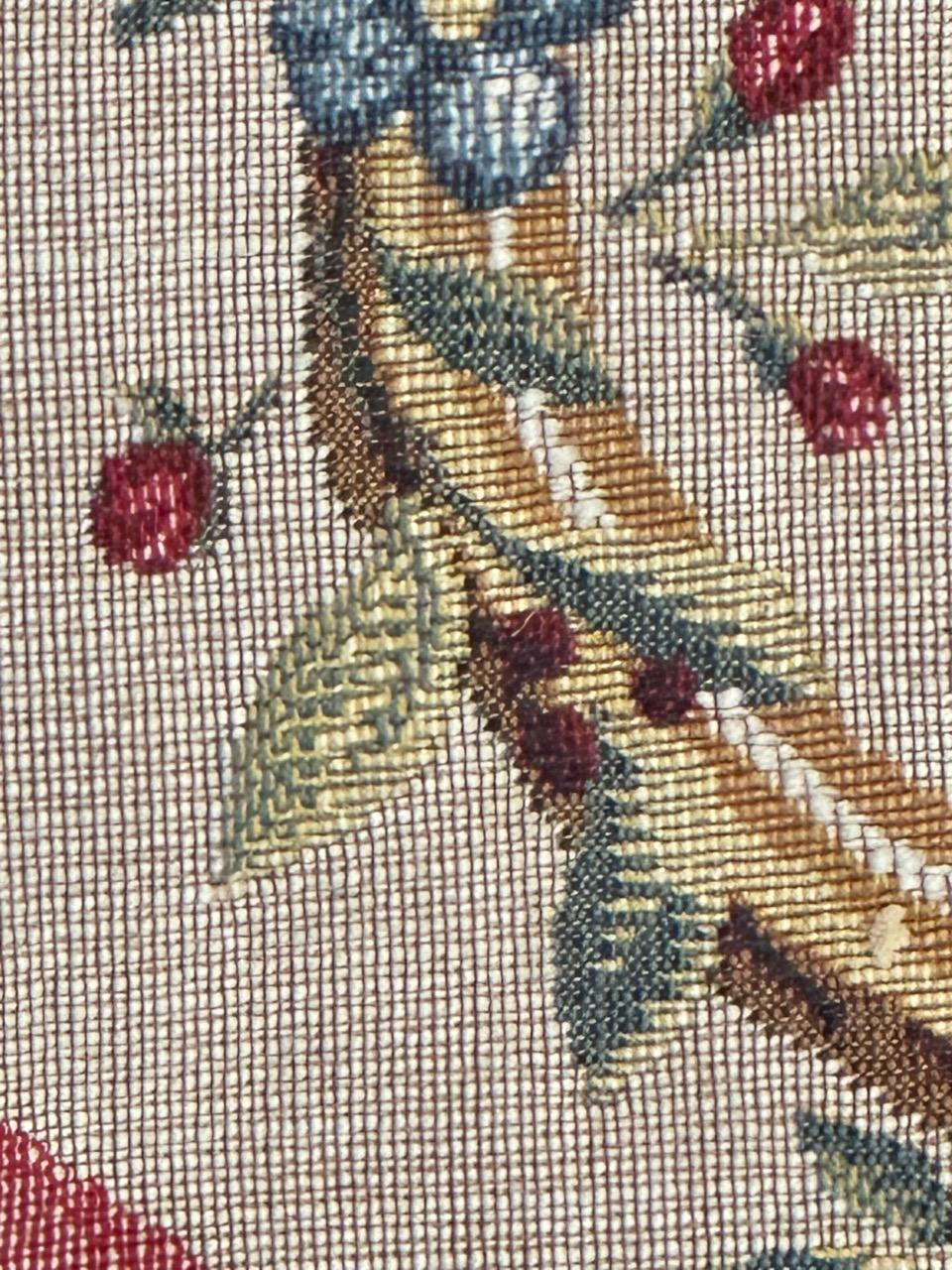 Schöner französischer Jacquard-Wandteppich im Aubusson-Stil im Vintage-Stil im Angebot 6