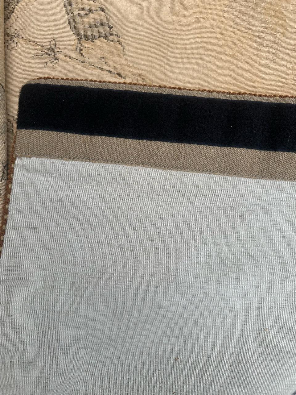 Schöner französischer Jacquard-Wandteppich im Aubusson-Stil im Vintage-Stil im Angebot 12