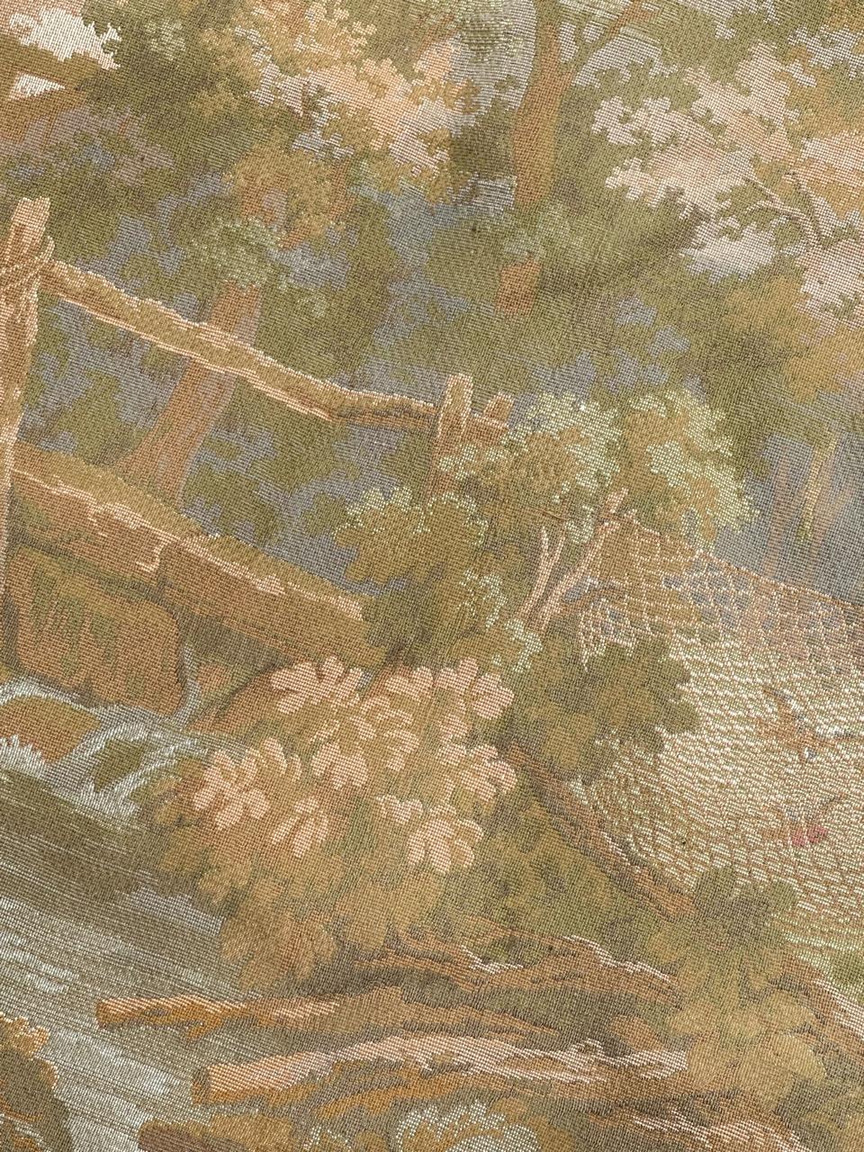 Hübscher französischer Jacquard-Wandteppich im Vintage-Stil 