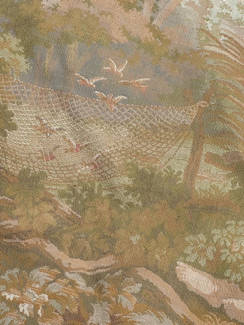 Hübscher französischer Jacquard-Wandteppich im Vintage-Stil 