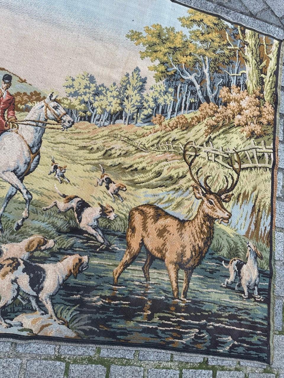 Hübscher französischer Jacquard-Wandteppich 