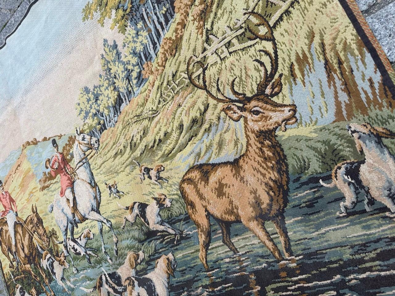 Hübscher französischer Jacquard-Wandteppich 