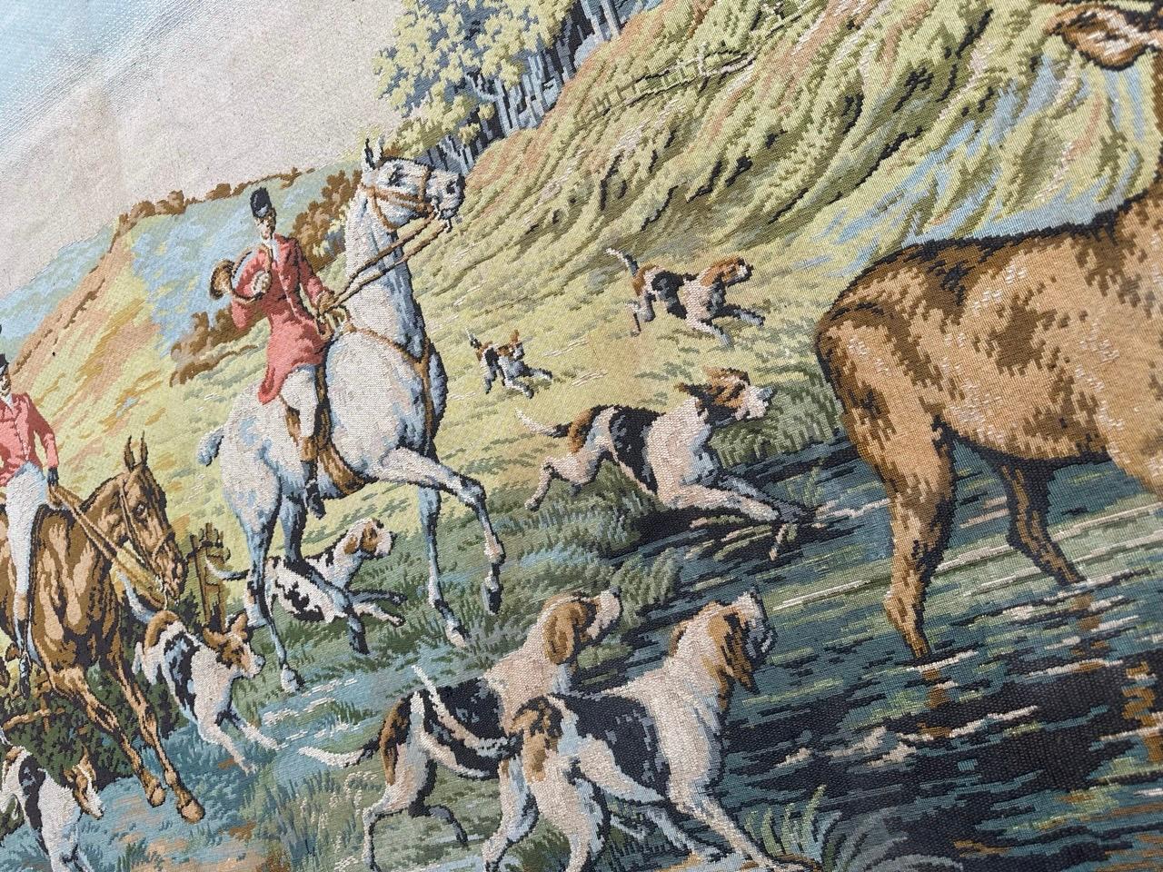 Hübscher französischer Jacquard-Wandteppich 