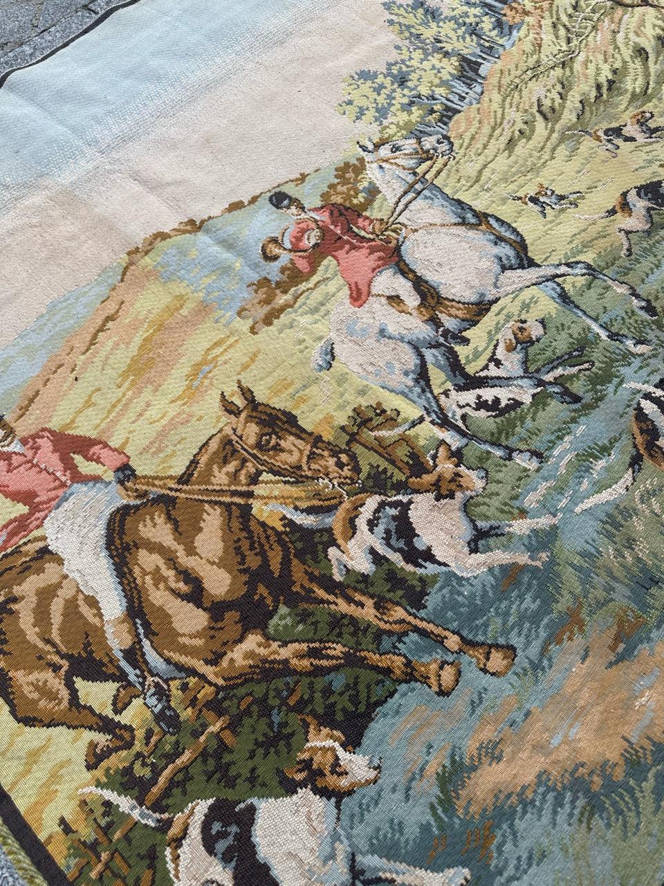 Hübscher französischer Jacquard-Wandteppich 