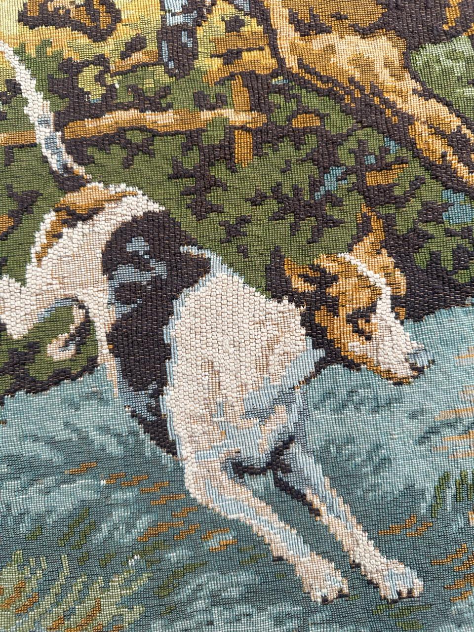 Hübscher französischer Jacquard-Wandteppich 