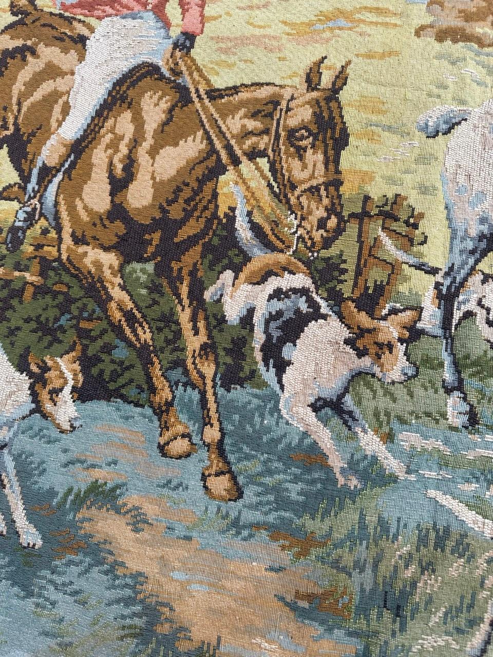 Hübscher französischer Jacquard-Wandteppich 