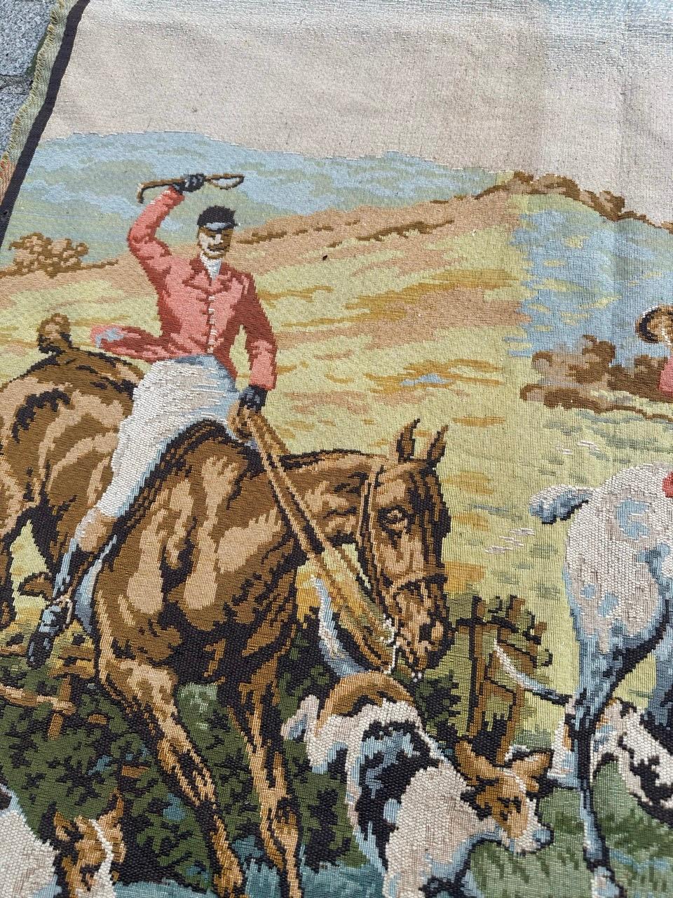 Hübscher französischer Jacquard-Wandteppich 