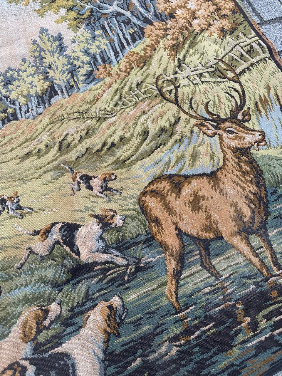 Hübscher französischer Jacquard-Wandteppich 