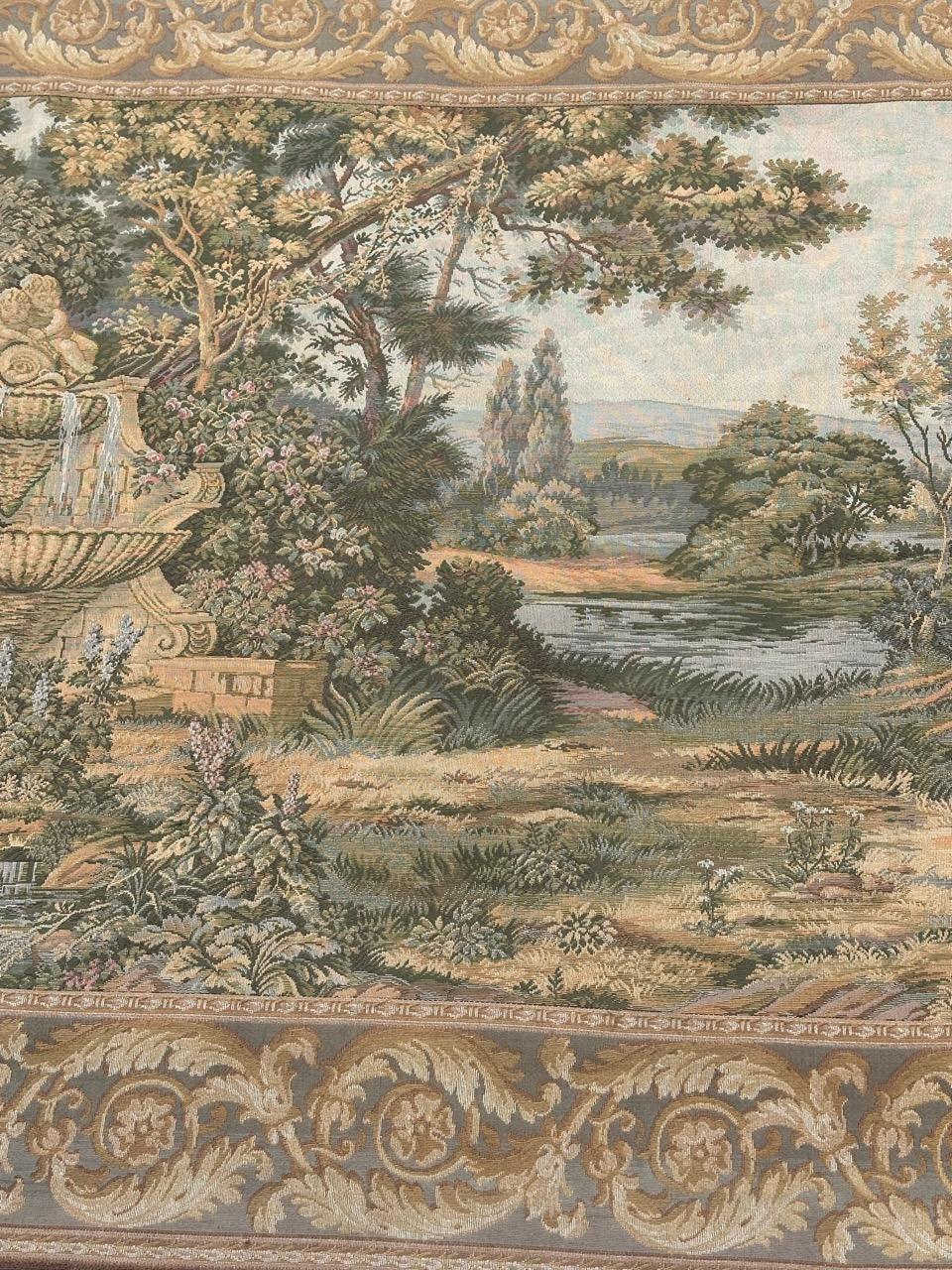 Hübscher französischer Jacquard-Wandteppich 