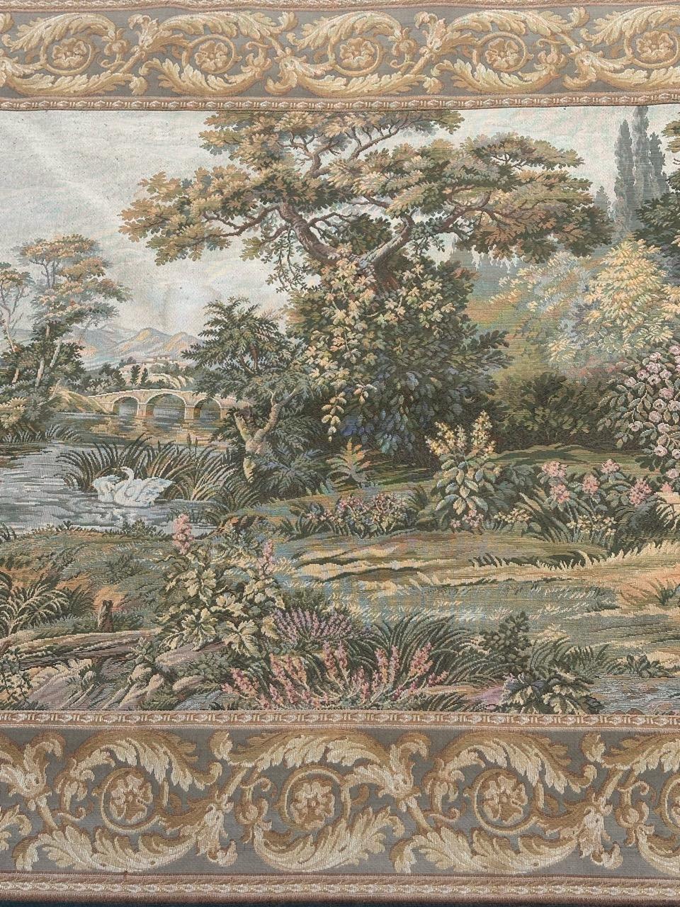 Hübscher französischer Jacquard-Wandteppich 