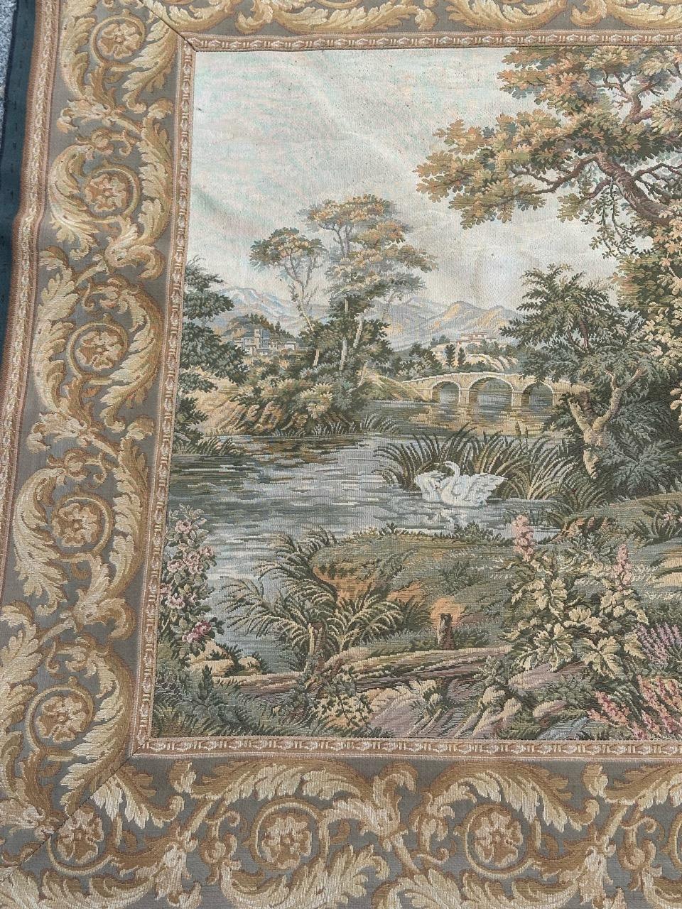 Hübscher französischer Jacquard-Wandteppich 