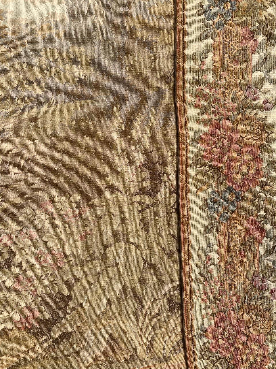 Bobyrug’s Pretty Vintage French Jaquar Tapestry For Sale 3