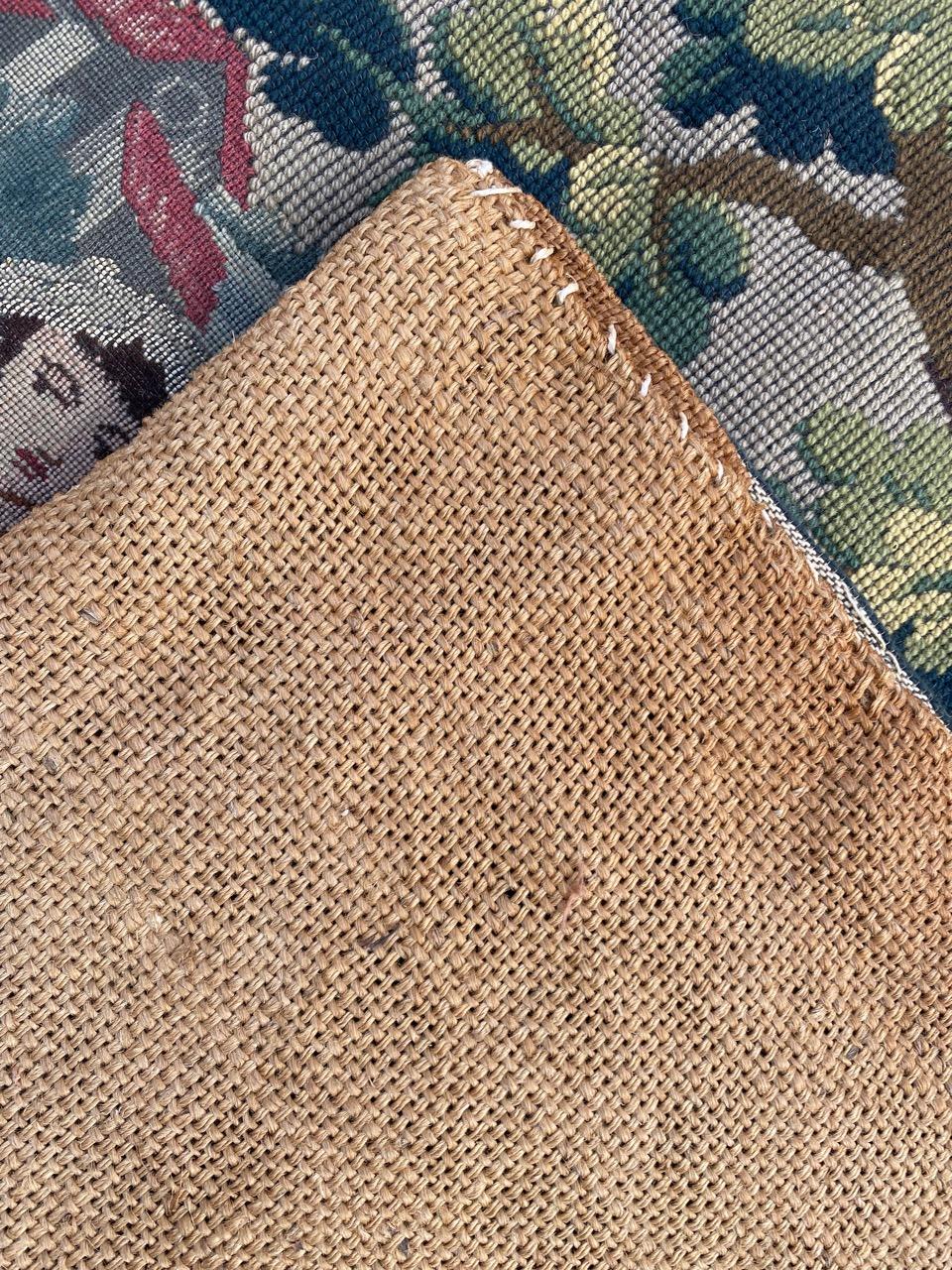 Bobyrug’s Pretty Vintage French Jaquar Tapestry For Sale 10