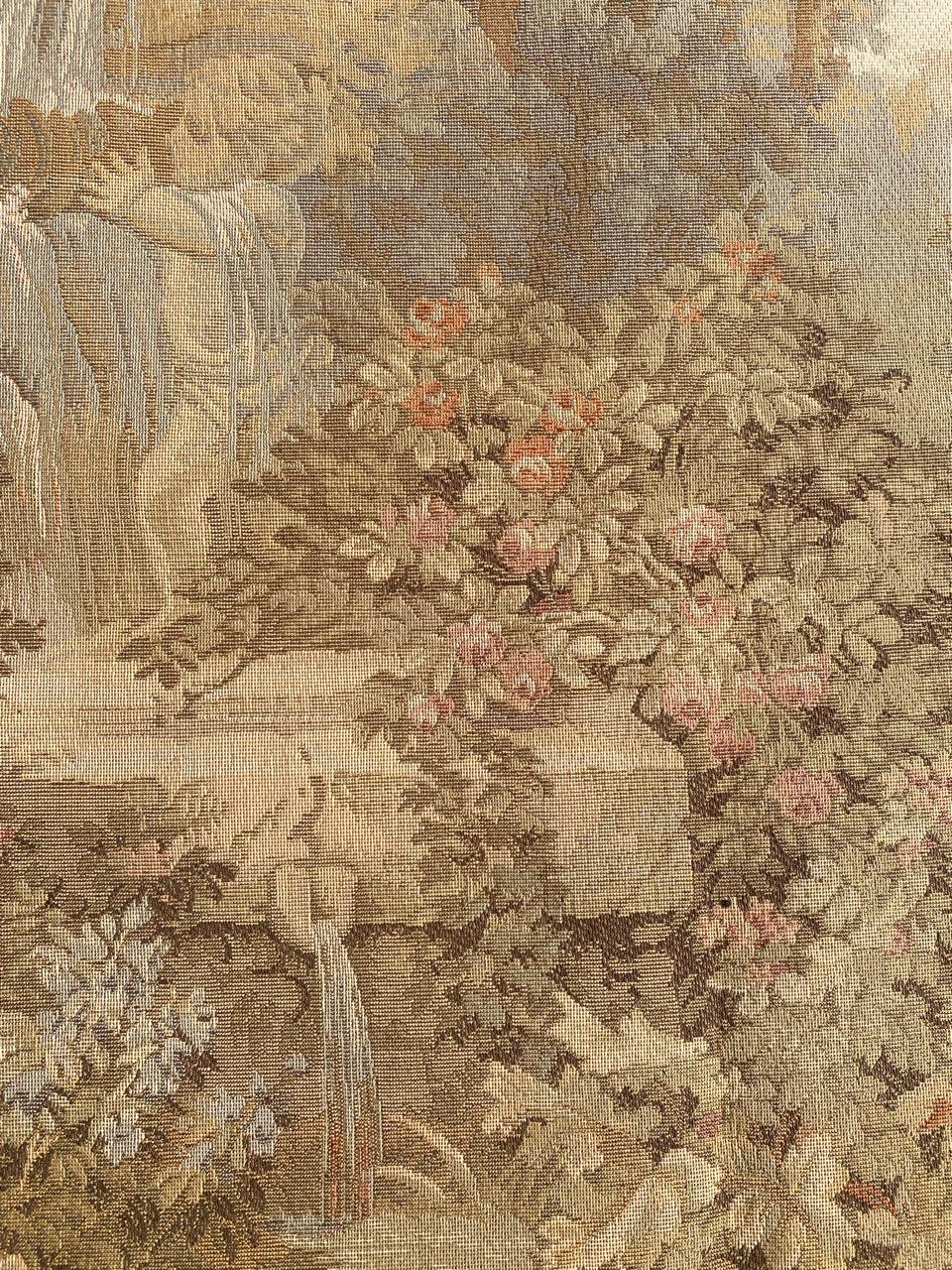 Bobyrugs hübscher französischer Jaquar-Wandteppich im Vintage-Stil im Zustand „Gut“ im Angebot in Saint Ouen, FR