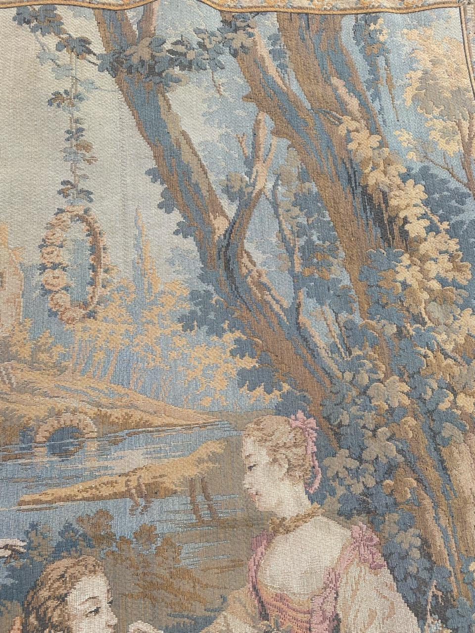 Bobyrug’s Pretty Vintage French Jaquar Tapestry For Sale 2