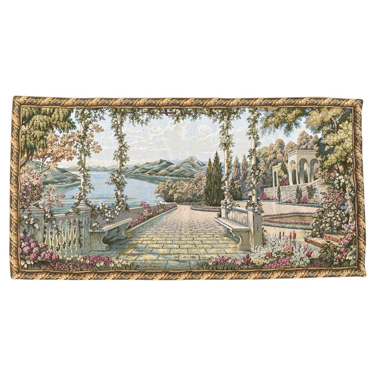 La jolie tapisserie Vintage French Jaquar de Bobyrug