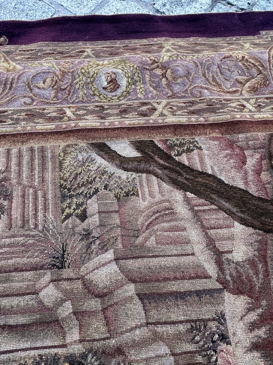 Hübscher französischer Wandteppich im Vintage-Stil, 