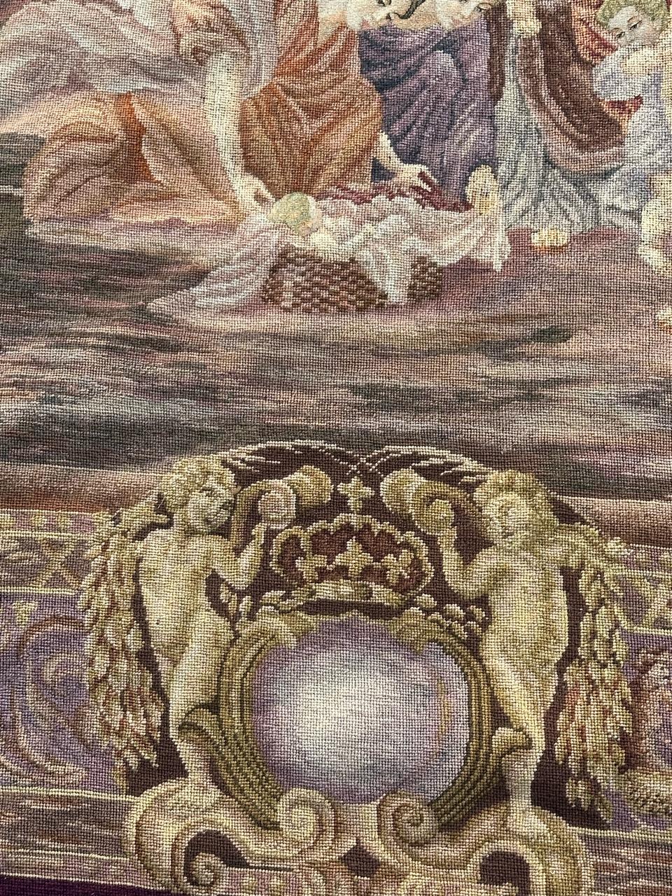 Hübscher französischer Wandteppich im Vintage-Stil, 