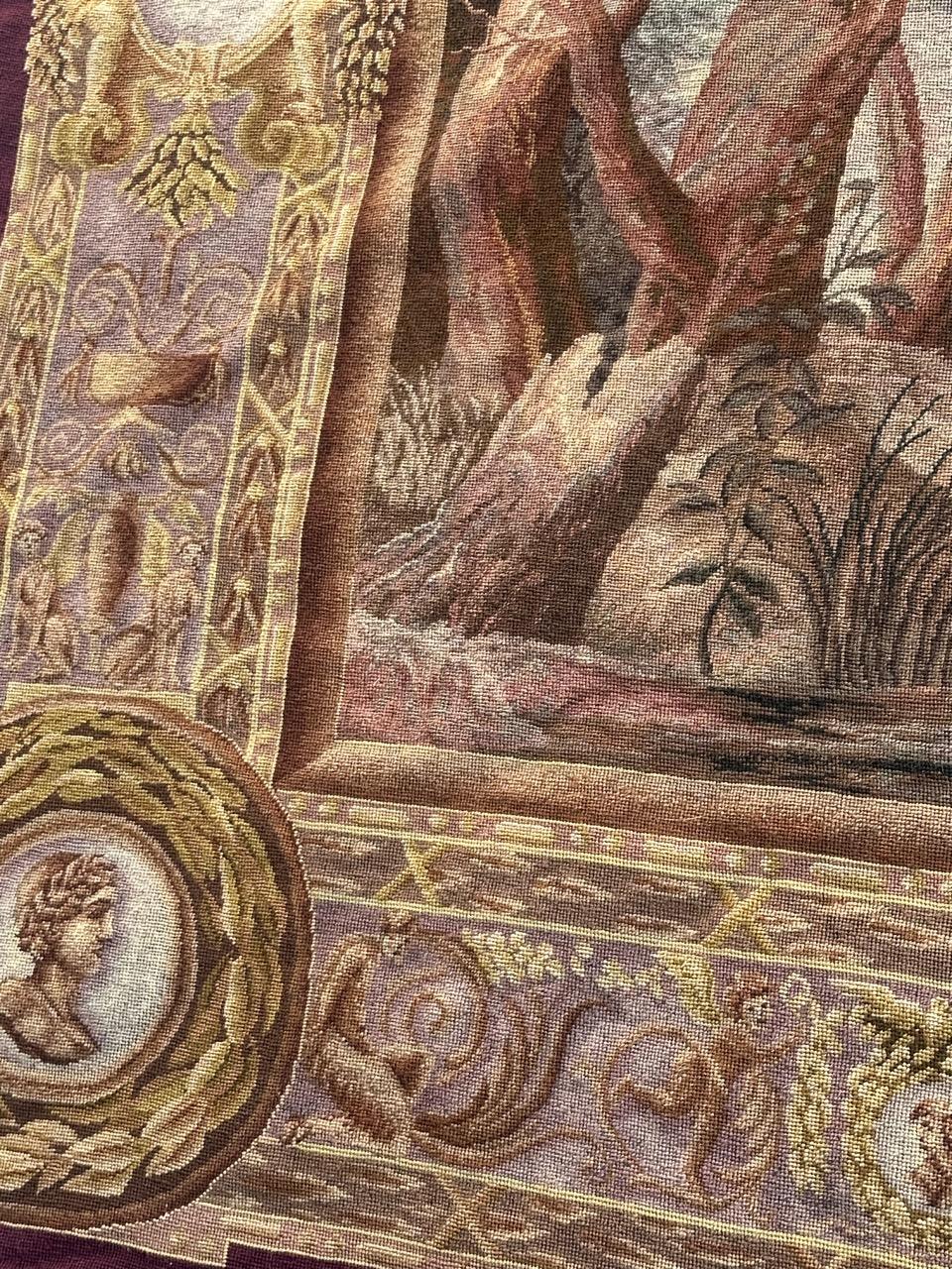 Hübscher französischer Wandteppich im Vintage-Stil, 