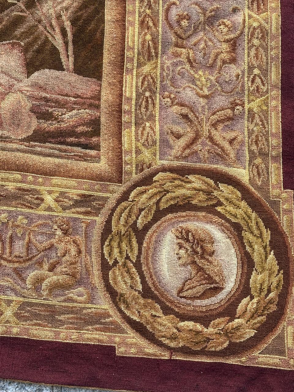 Hübscher französischer Wandteppich im Vintage-Stil, 