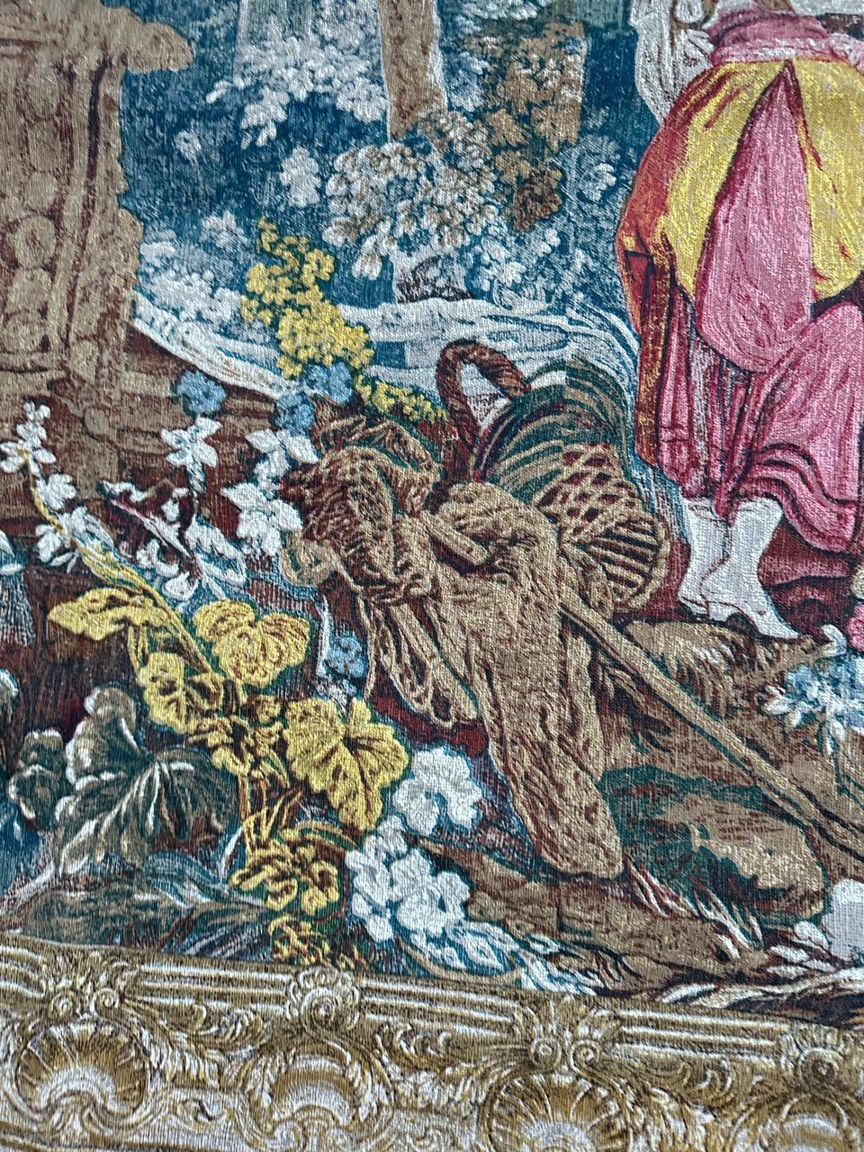 Hübscher französischer Siebdruck-Wandteppich 