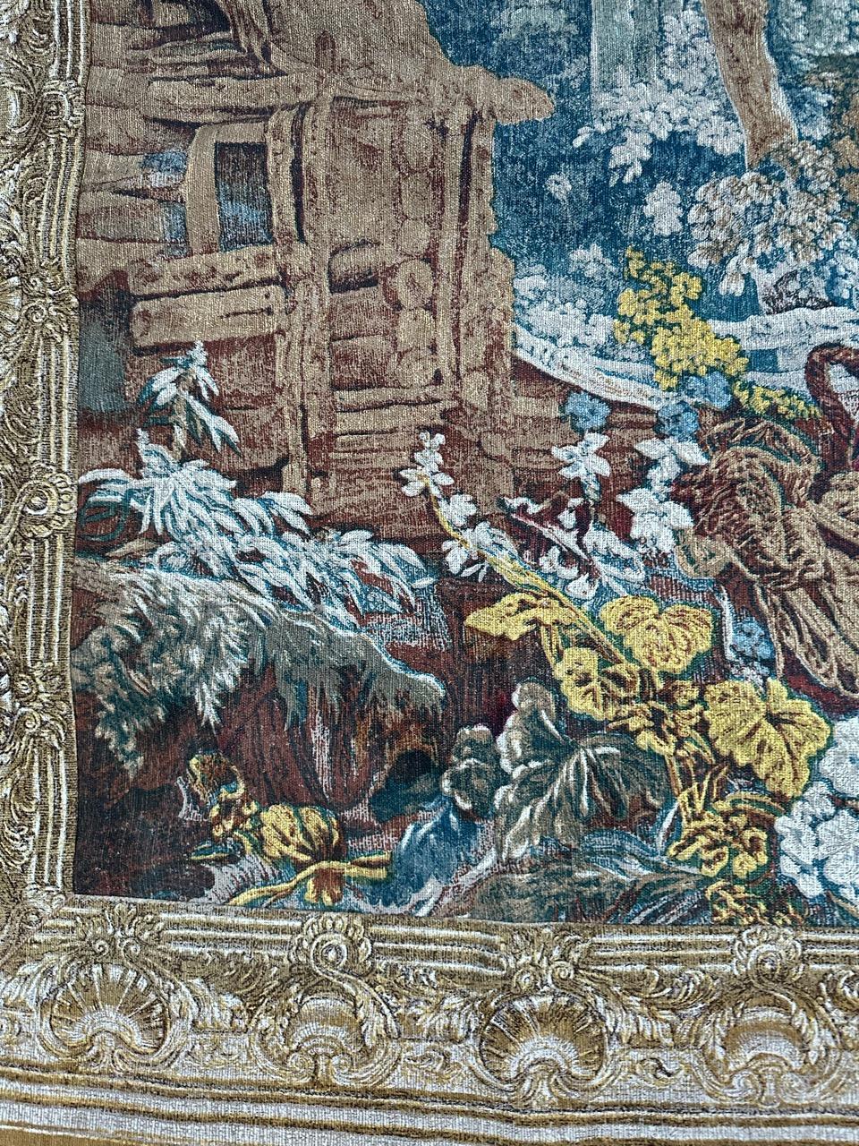 Hübscher französischer Siebdruck-Wandteppich 