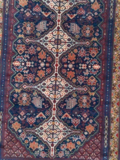 Bobyrug’s Pretty Vintage French Shiraz Style Rug
