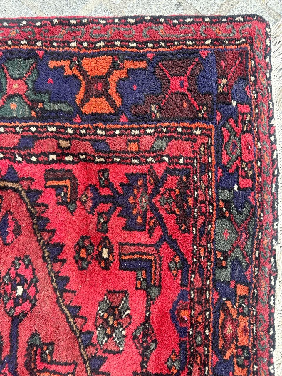 pretty vintage Hamadan rug For Sale 4