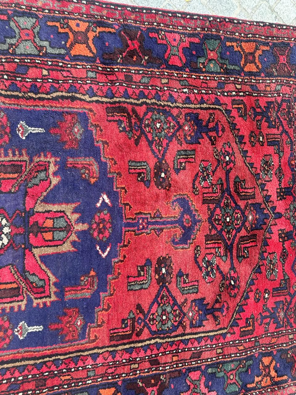 pretty vintage Hamadan rug For Sale 6