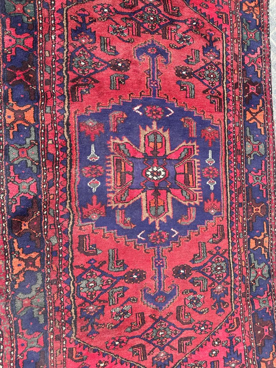 pretty vintage Hamadan rug For Sale 7