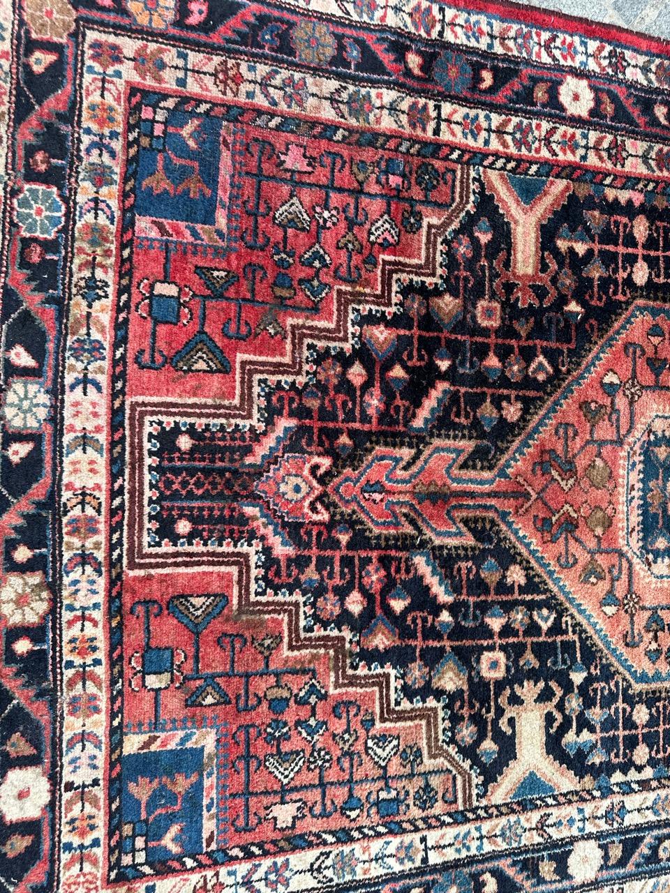 Bobyrug’s Pretty vintage Hamadan rug  For Sale 8