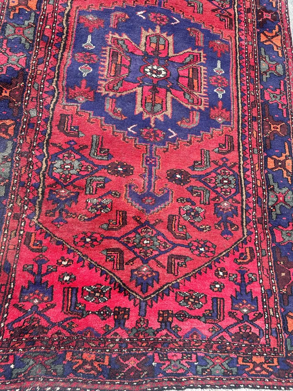 pretty vintage Hamadan rug For Sale 8