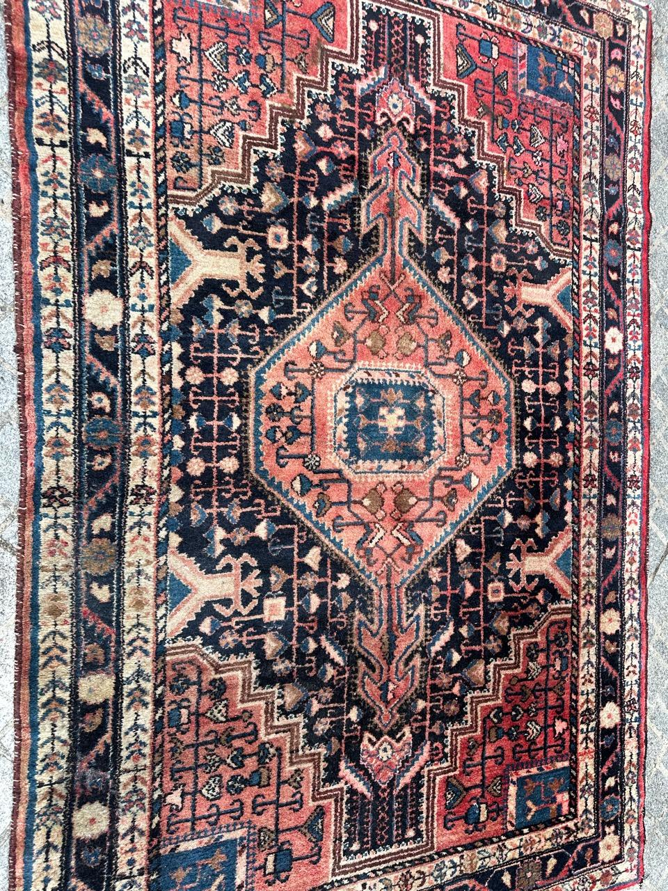 Bobyrug’s Pretty vintage Hamadan rug  For Sale 11