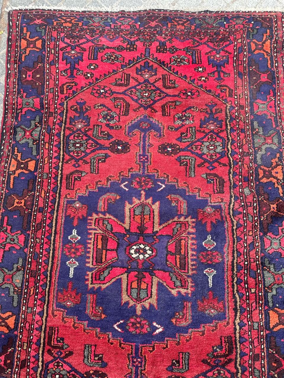 Asian pretty vintage Hamadan rug For Sale