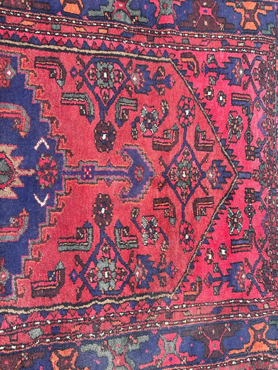 Hand-Knotted pretty vintage Hamadan rug For Sale