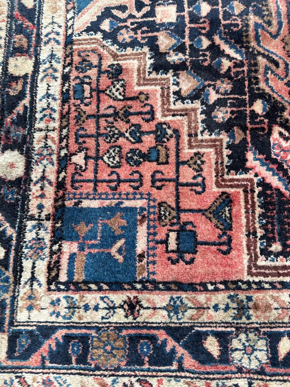 Bobyrug’s Pretty vintage Hamadan rug  For Sale 1