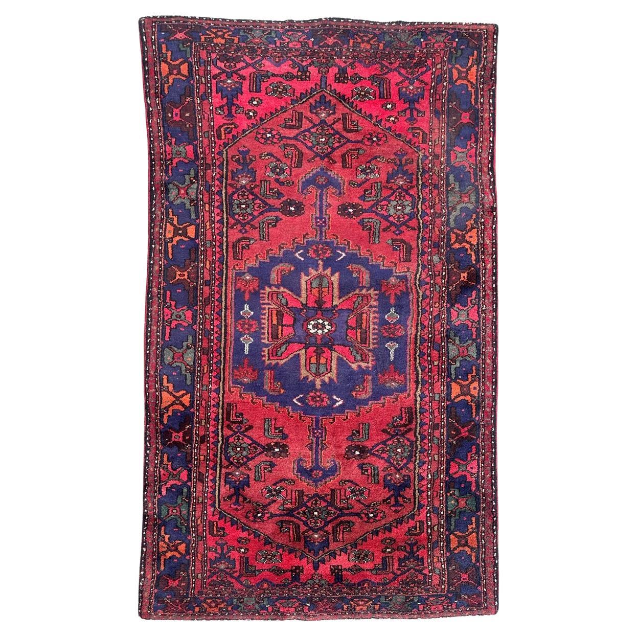pretty vintage Hamadan rug