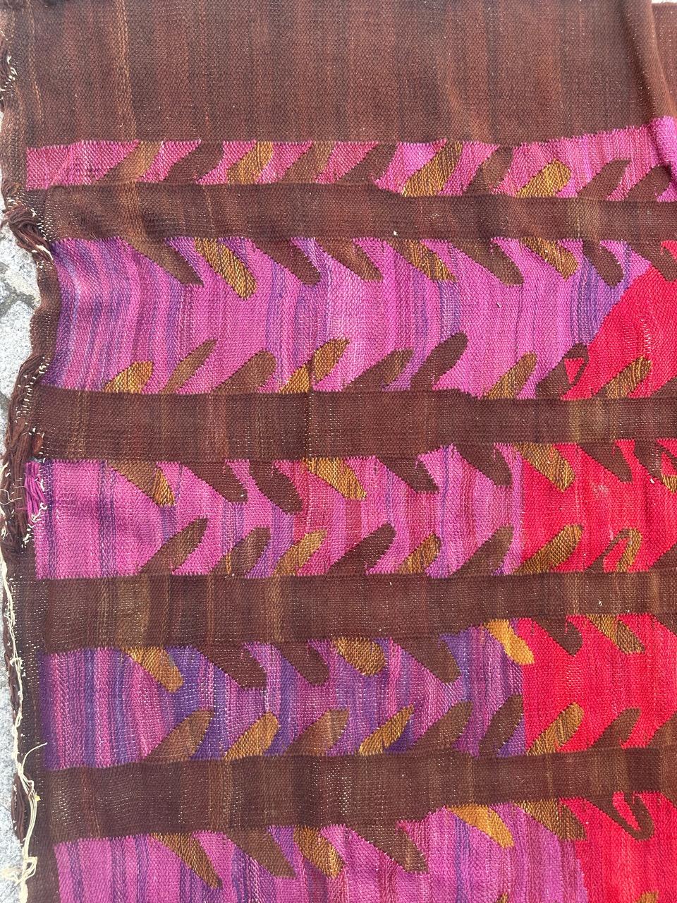 Joli tapis scandinave vintage des années 70 tissé à la main en vente 3