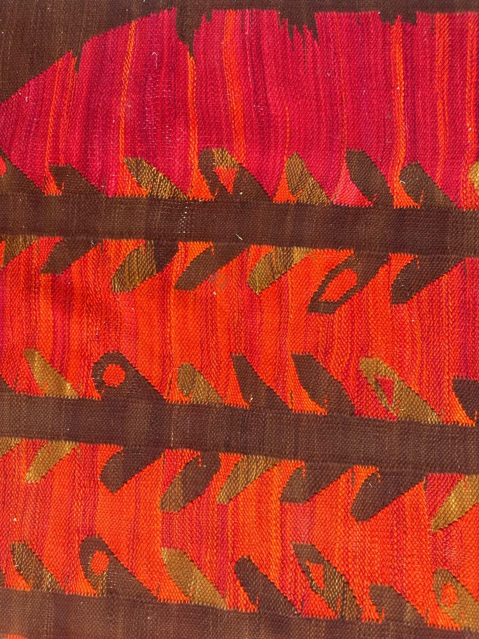 Joli tapis scandinave vintage des années 70 tissé à la main en vente 9