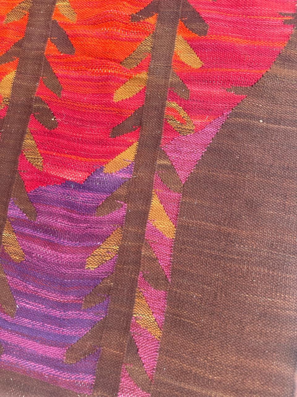 Tissé à la main Joli tapis scandinave vintage des années 70 tissé à la main en vente