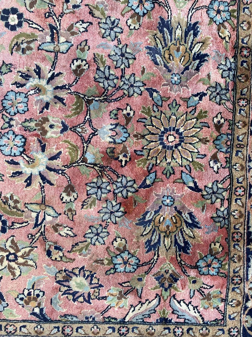 Bobyrug's Hübscher Indischer Kaschmir-Teppich im Vintage-Stil im Angebot 5