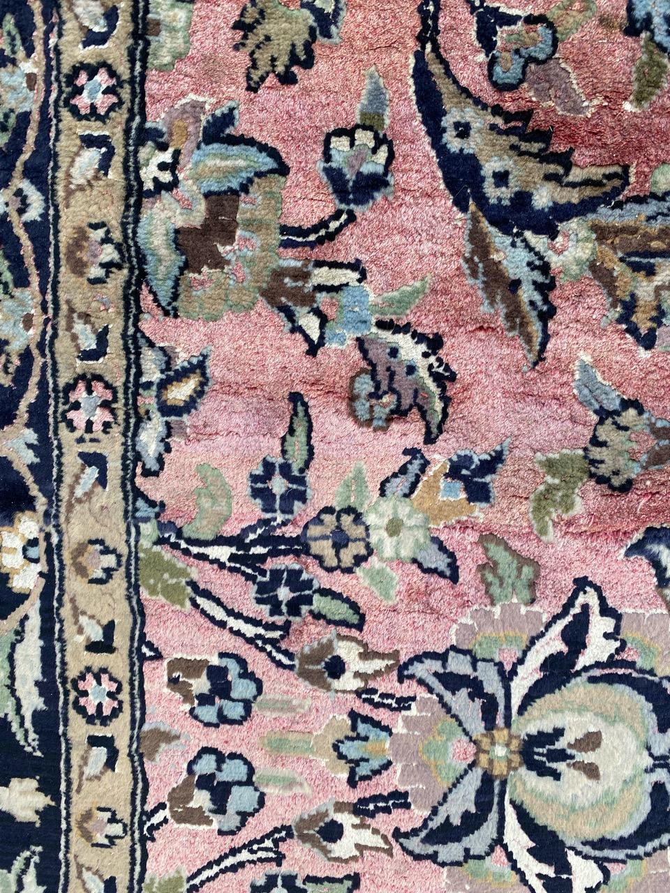 Bobyrug's Hübscher Indischer Kaschmir-Teppich im Vintage-Stil im Angebot 6