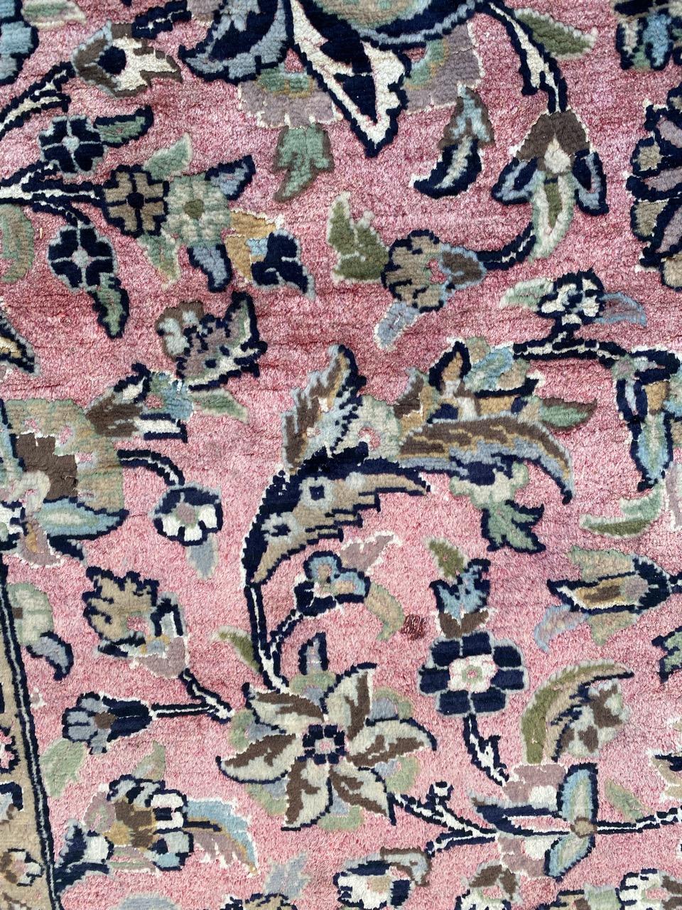 Bobyrug's Hübscher Indischer Kaschmir-Teppich im Vintage-Stil im Angebot 7