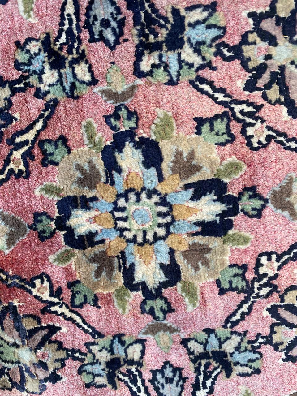 Bobyrug's Hübscher Indischer Kaschmir-Teppich im Vintage-Stil im Angebot 12