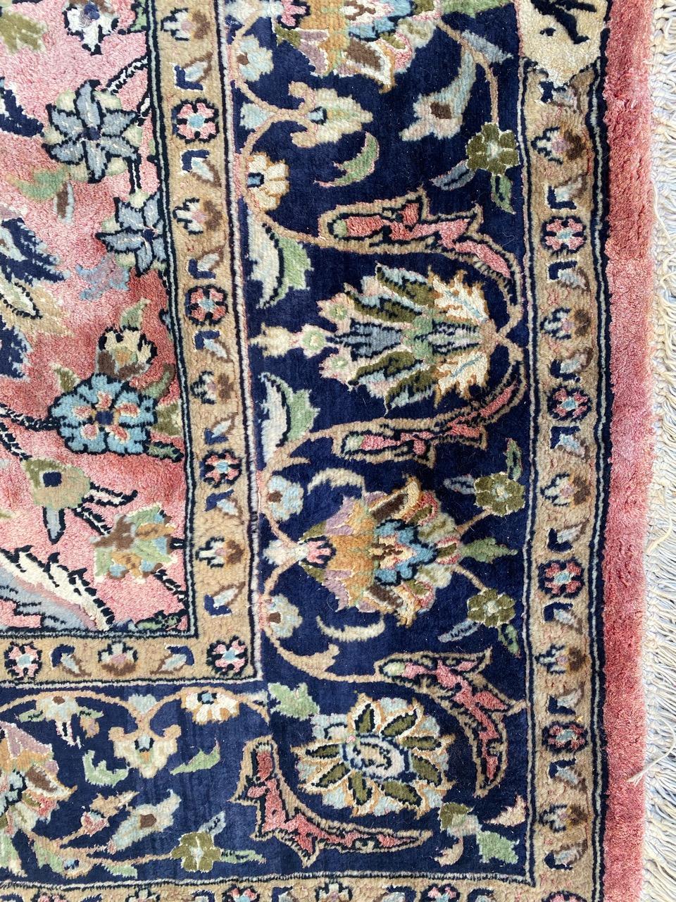 Bobyrug's Hübscher Indischer Kaschmir-Teppich im Vintage-Stil im Angebot 2